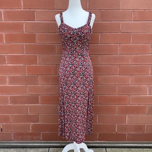 Zara Floral midi Dress with slit